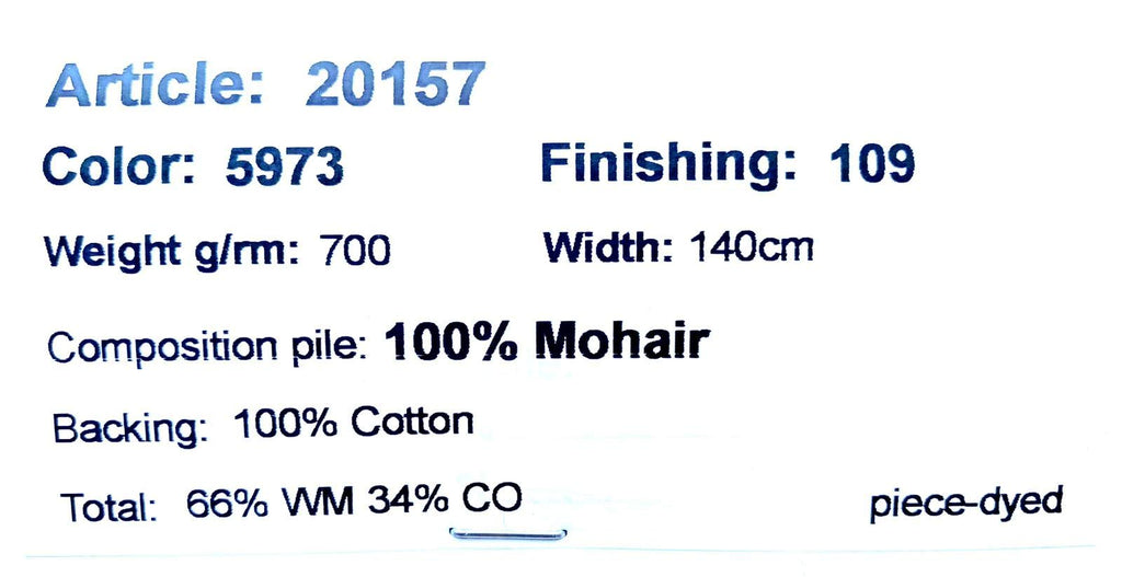 German 100% Mohair Fur Fabric for Teddy Bears DIY, Backing 100% Cotton (55 * 39.4 inch, 5973 Beige Curly)