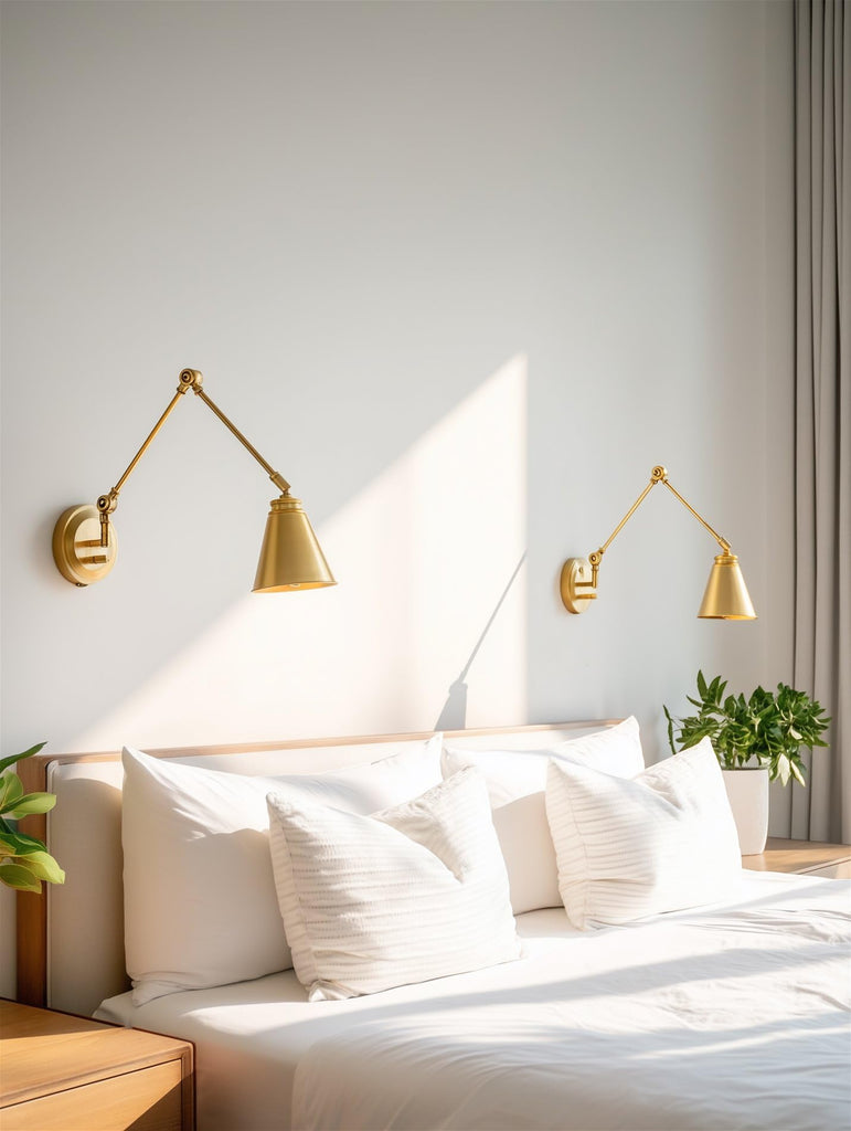 Ellis 18" Modern Swing Arm Wall Sconce, 2-Pack