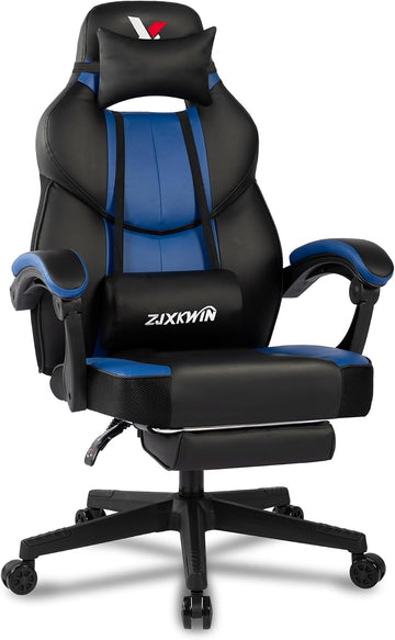 Ergonomic Big and Tall Gaming Chair 400lbs Heavy Duty Computer Office Desk Chair with Footrest, Comfortable Pocket