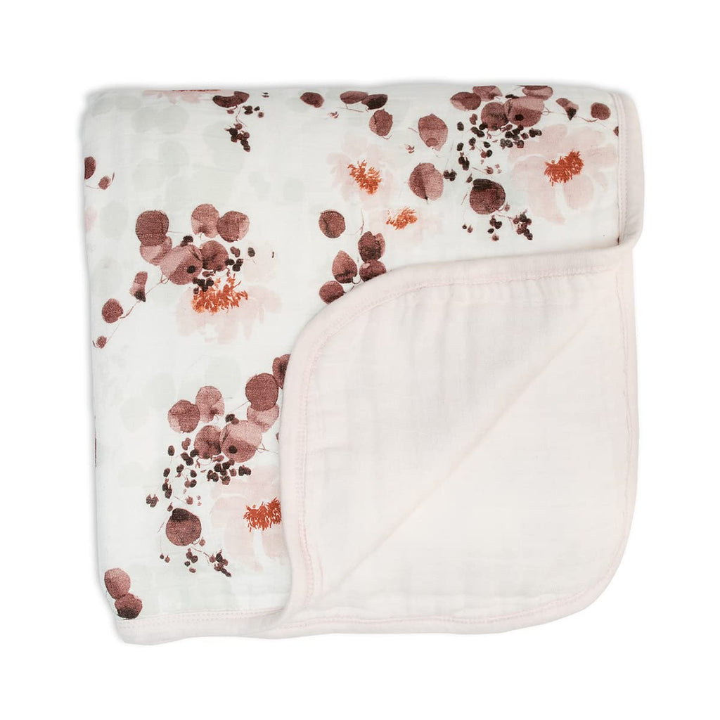 Baby Quilt Blanket| Unisex Softest Bamboo Viscose Muslin Quilt Blanket with Jersey Trim| Neutral Receiving Blanket