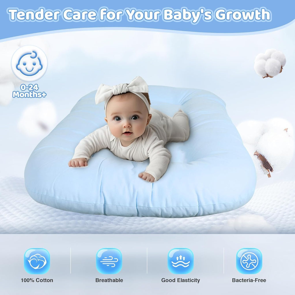 Lounger 0-24 Months 100% Cotton Soft & Breathable(Blue)