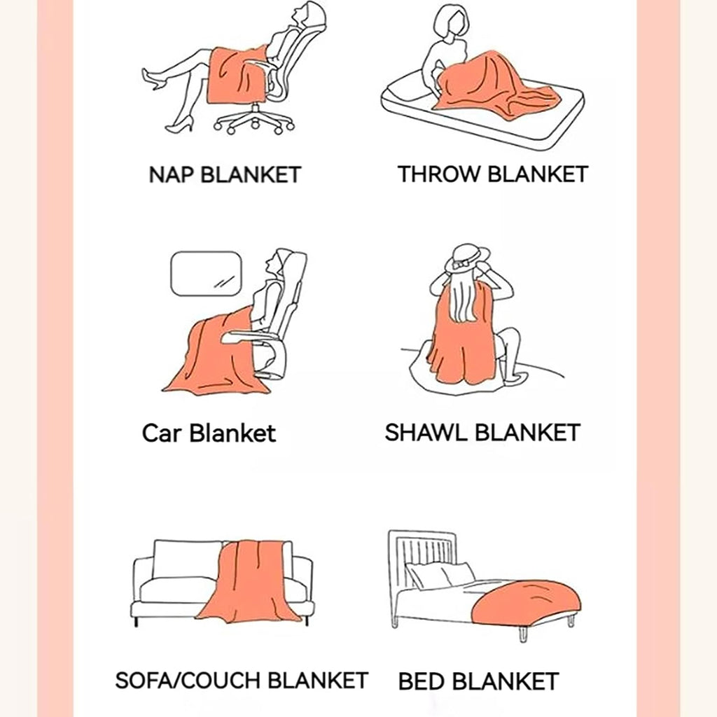 Camel Fleece Throw Blanket for Couch Faux Fur Throw Blanket Fluffy Blankets and Throws for Bed, Sofa, Office, Camping