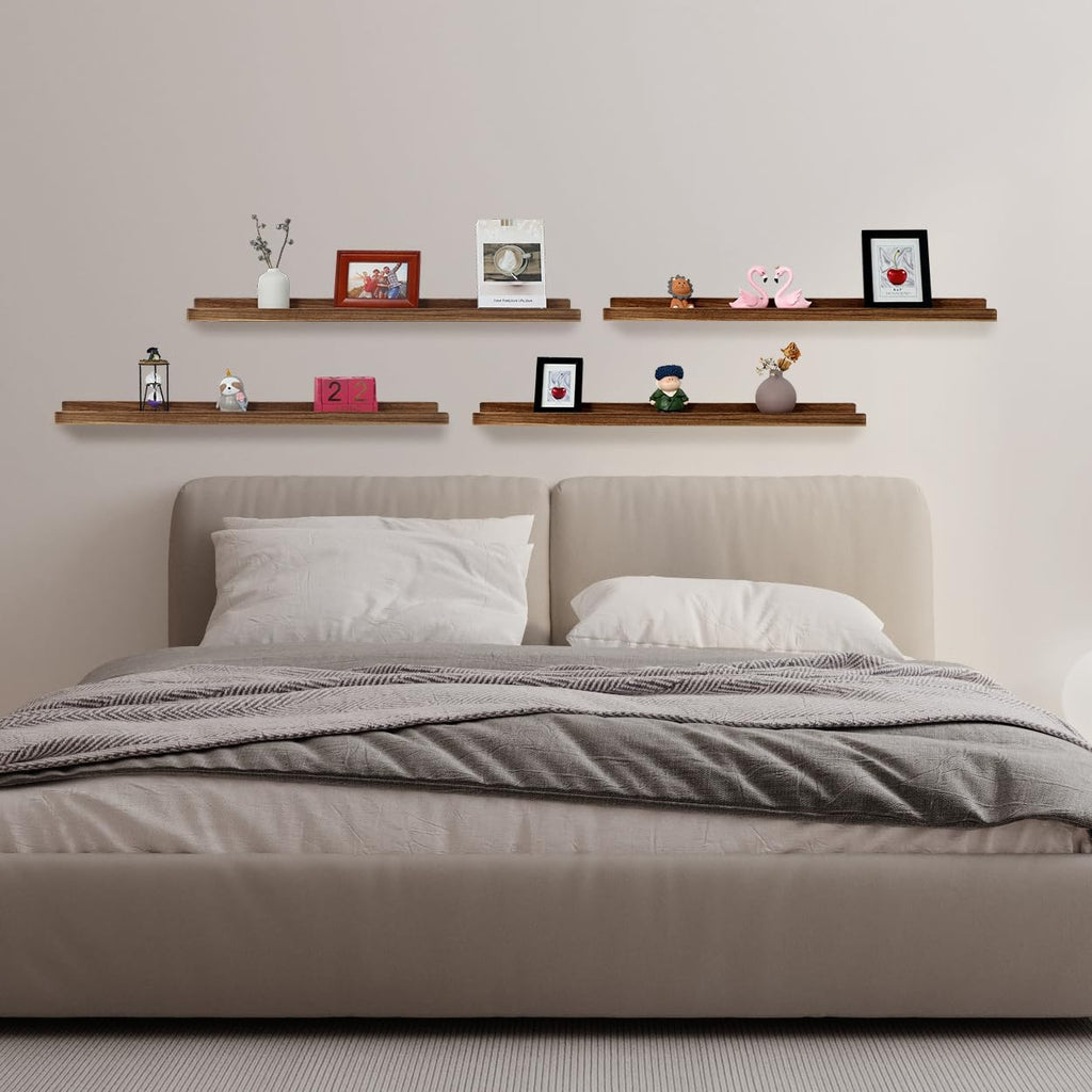 Picture Ledge Shelf, Floating Shelves for Wall, Photo Shelves With Lip