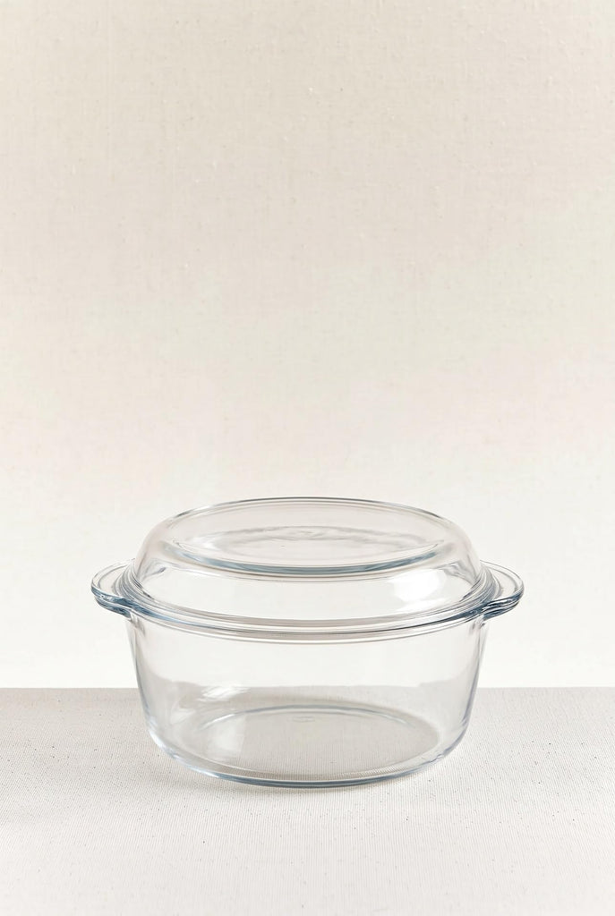 Round Casserole Dish with Lid, 105 oz