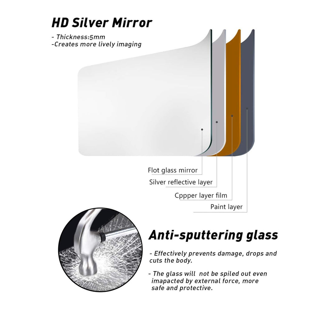 Full Length Mirror, 71′′x30′′Arched Large Floor Body Mirror (Gold)