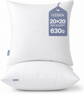 20x20 Throw Pillow Inserts, Pillow Forms for Couch - Set of 2