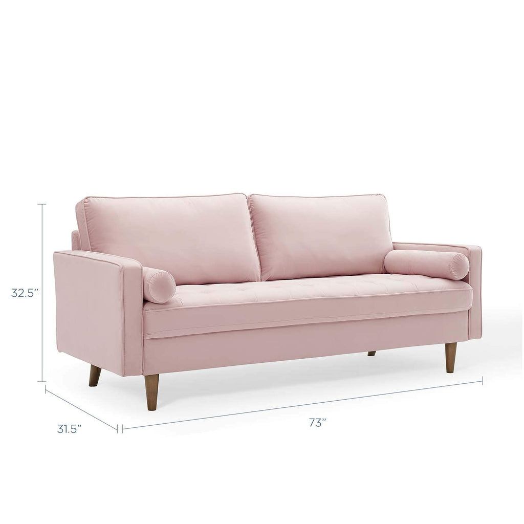 Valour Performance Sofa, Pink