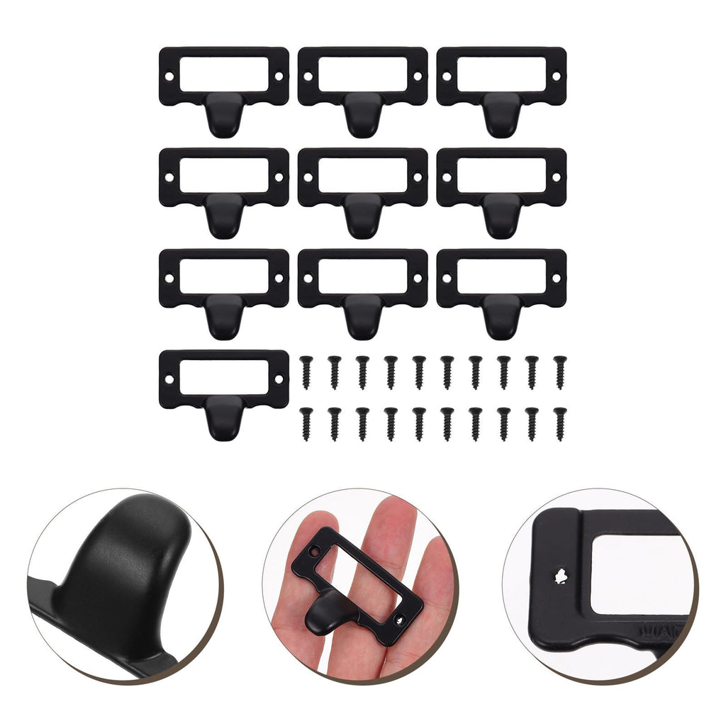 10pcs Antique Zinc Alloy Label Frame Cup Pull Handles