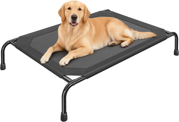 Elevated Dog Bed for Large Dogs, Waterproof XL Pet Cot with Breathable Mesh, Outdoor & Indoor Cooling Dog Bed, Raised
