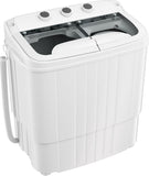 Portable Washing Machine, 17.6 Lbs Compact Mini Washer and Dryer Combo,Twin Tub Laundry Washer with Spin Cycle