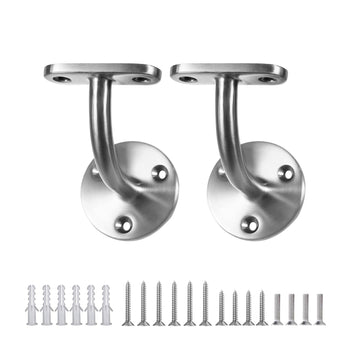Heavy Duty Handrail Brackets, 316 Stainless Steel Wall Mount Hand Rail Bracket, Satin Finish Stair Railing Holder