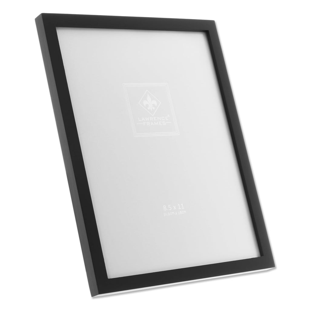 Black Wood Certificate Picture Frame, Gallery Collection, 8-1/2 by 11-Inch