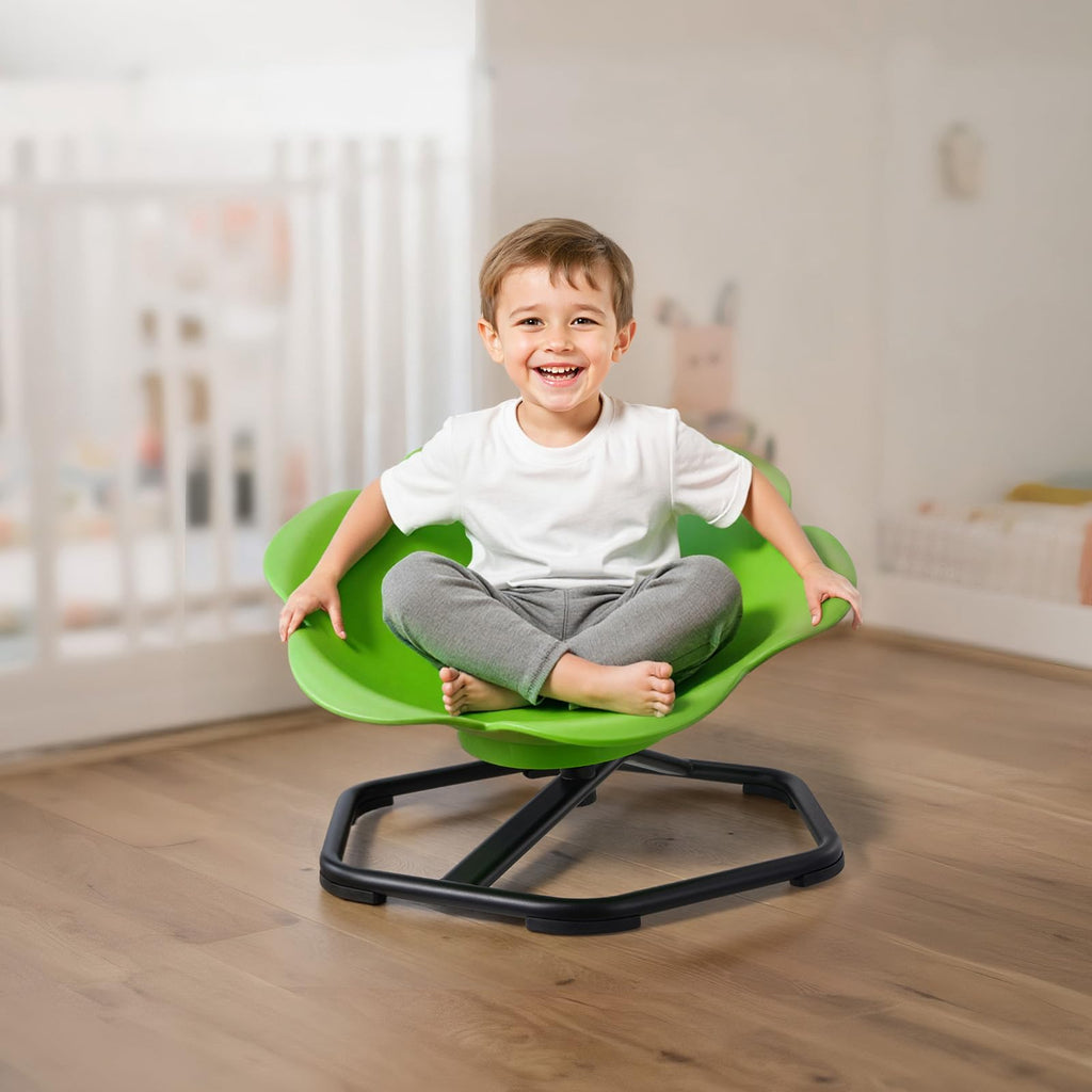 Kids Swivel Chair, 220 lbs Capacity, Cylinder Shape Sensory Spinning Chair, Autistic Kids Sensory Toy Seat with