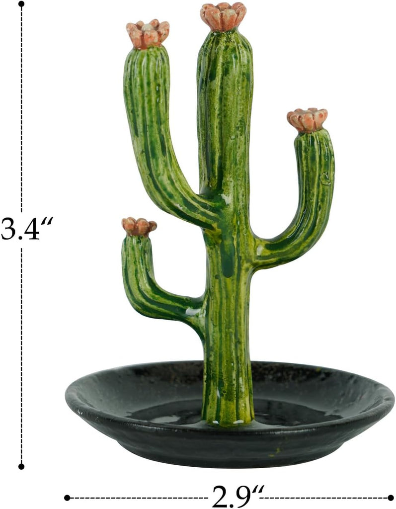 Cactus Ring Holder Jewelry Tray, Vintage Small Trinket Dish