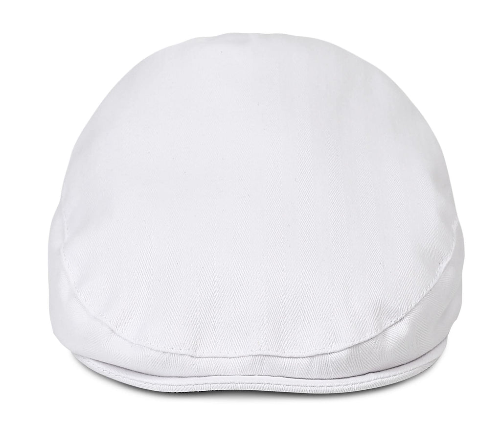 Infant White Driver Caps Vintage Boy Christening Hat