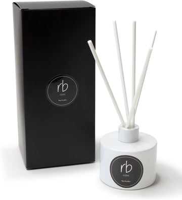 Black Sea Reed Diffuser Set - Black Glass Bottle - 6 fl oz with Elegant Gift Box - High Performance Fiber Reeds