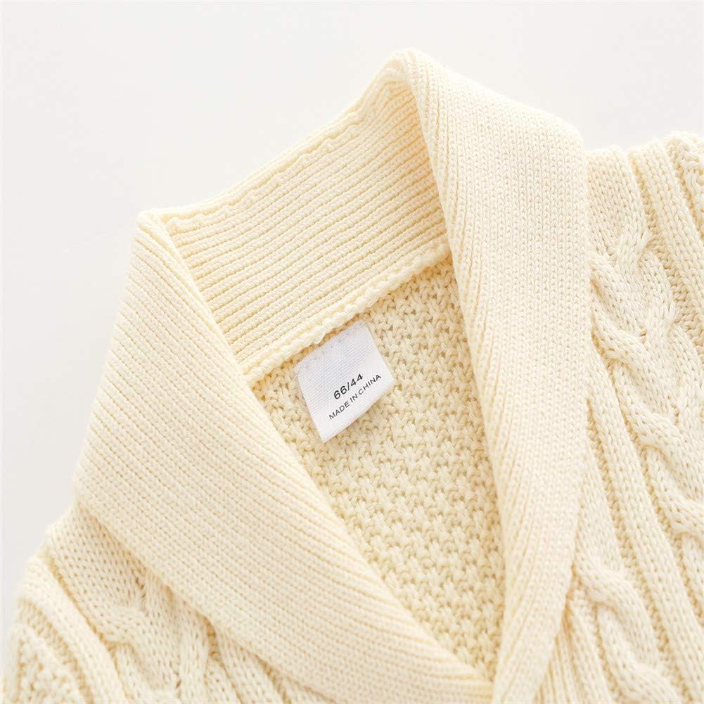 New Born Baby Boy Fall Winter Clothes Cable Knit Sweater Romper Jumpsuit Outfits