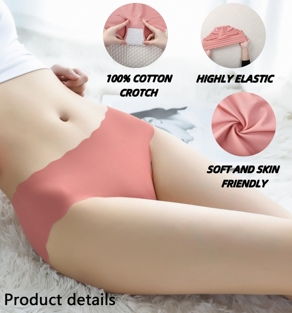 Teen Girls Seamless Underwear Tagless No Show Panties