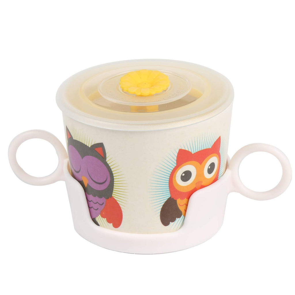 Bamboo Toddler Baby Plates and Bowls Set, 7Pcs Kids Plate Dinnerware Set