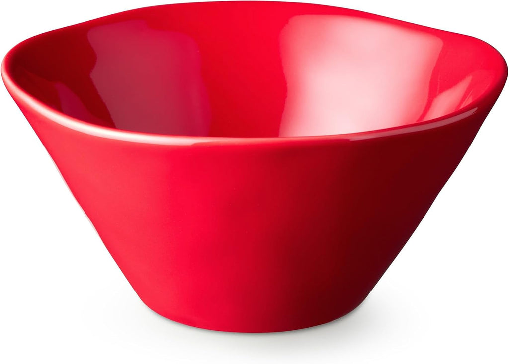 Berry Red Christmas 16pc Dinnerware Set, Stoneware Holiday Tableware Service for 4 with Plates, Mugs & Bowls, Mix