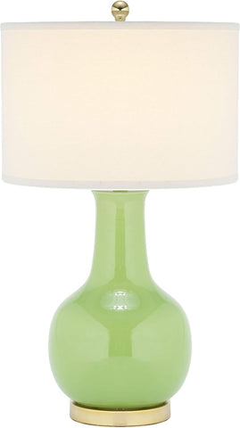 SAFAVIEH Lighting Collection Paris Modern Green Ceramic 28-inch Bedroom Living Room Home Office Desk