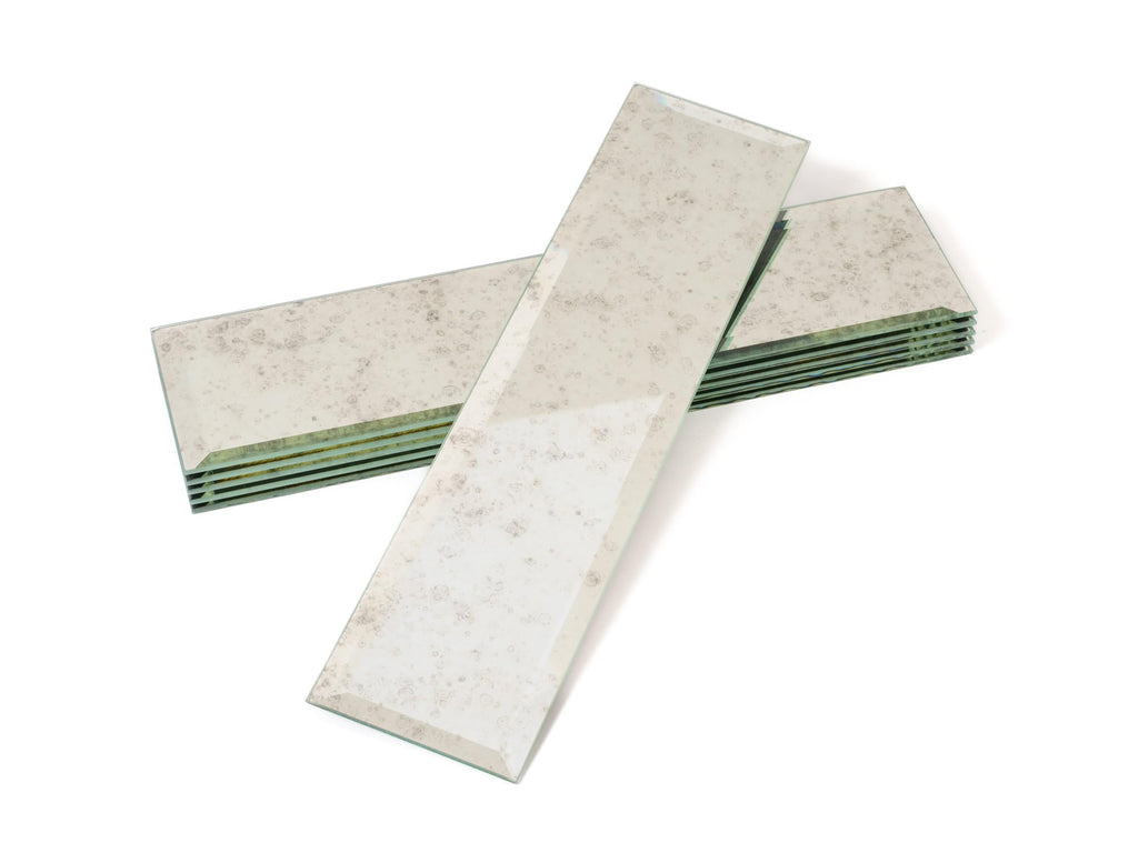 Beveled Subway Mirror Glass Tile Antique Mirror 3x12 5 sq ft 20-Pack