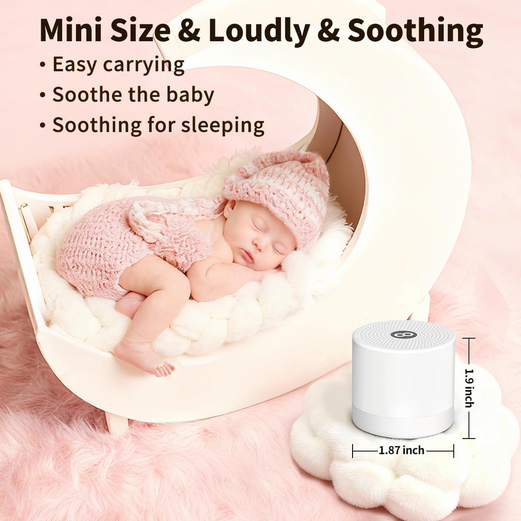Sound Machine Mini White Noise Machine with 30 4 Timers Memory Function for Newborn Baby Kids Adults Portable