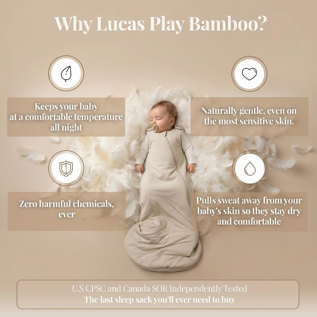 The Champ Bamboo Rayon Adjustable Baby Sleep Sack 1.0 TOG