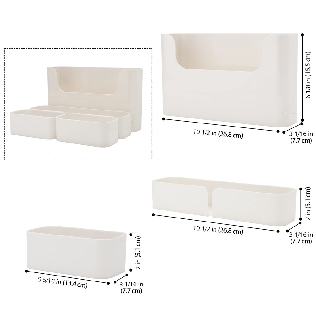 Floating Shelf Wall Mounted Non-Drilling Adhesive Bathroom Organizer Ledge Shelf Decor/Kitchen/Bathroom Storage 4pcs