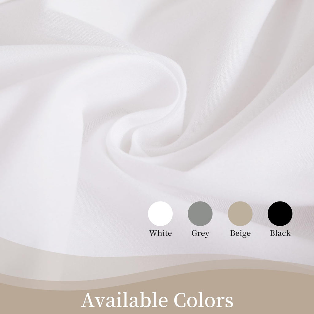 Dorm Bed Skirt, Twin XL with 32 Inch Drop, White