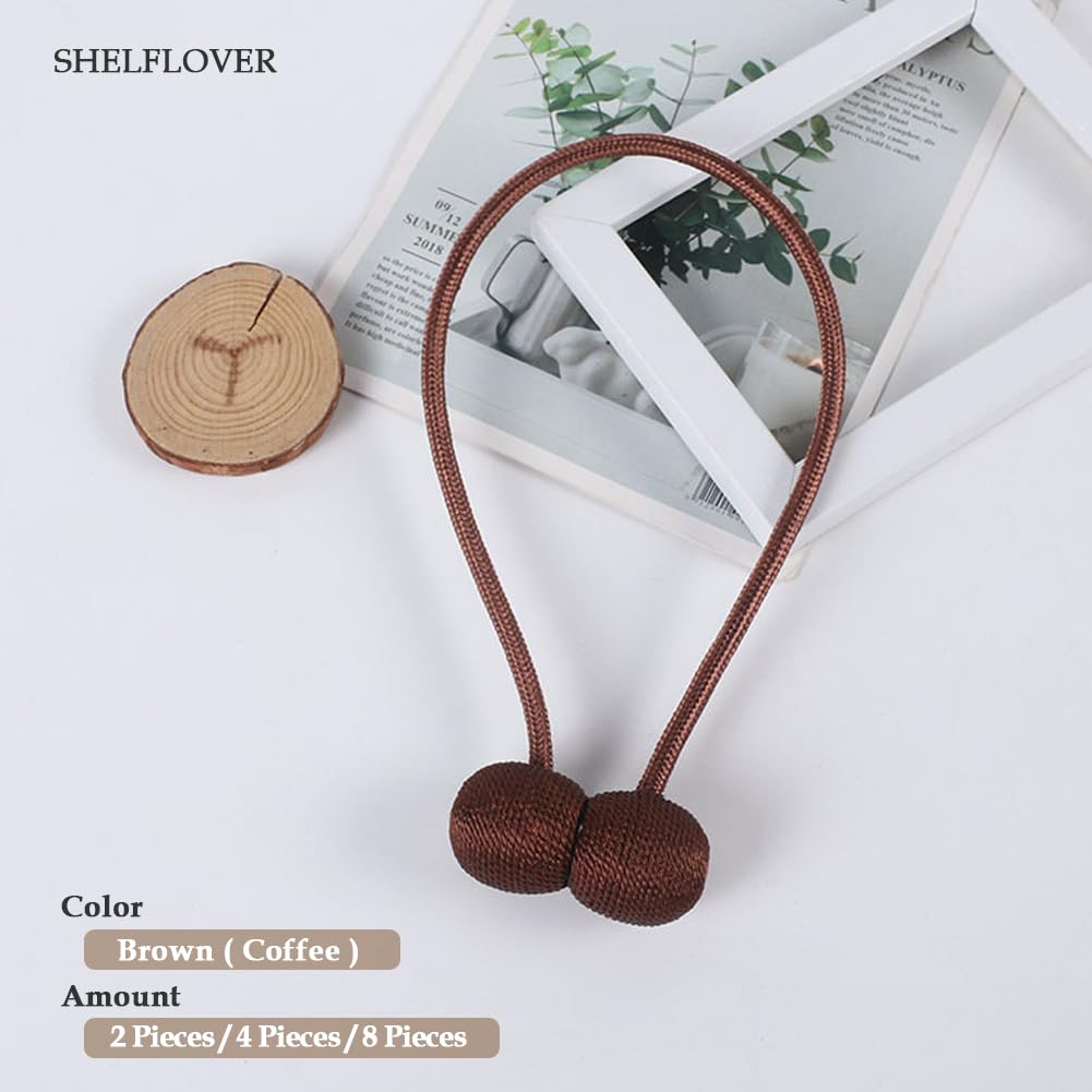 Magnetic Curtain Tiebacks 2pcs, Curtain Buckles Holders Living Room Home Window Treatment Decorative, Thicken