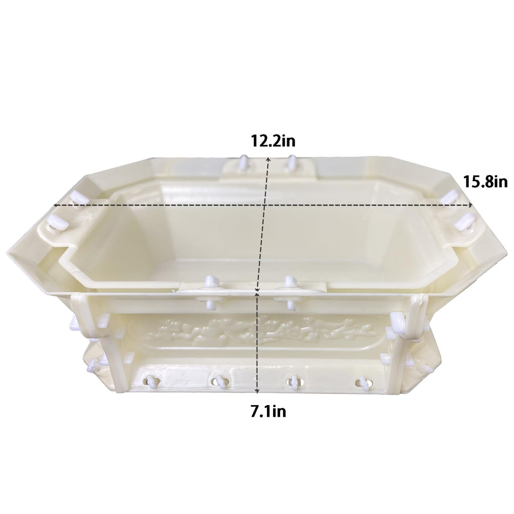 Large Planter Molds, Extra Large Concrete Planter Molds, Flowerpot Molds and Garden Decor (35 CM)