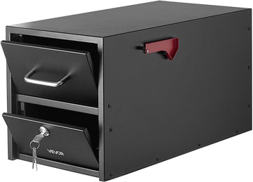 Post Mount Mailbox, Anti-Pry & Anti-Theft Mailboxes Lockable Mail Box with Magnetic Door