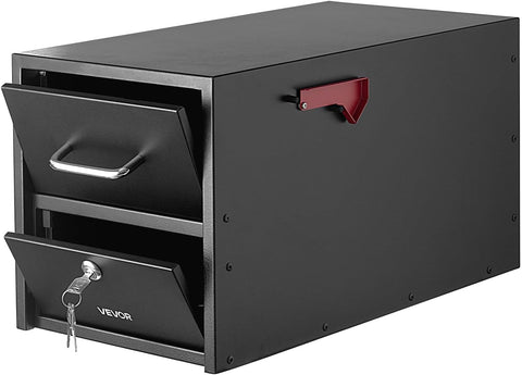 Post Mount Mailbox, Anti-Pry & Anti-Theft Mailboxes Lockable Mail Box with Magnetic Door