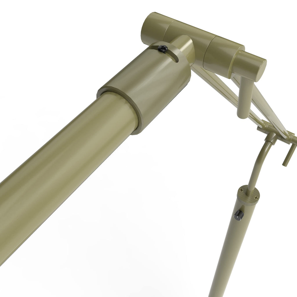 High Powered, dimmable, LED Floor Lamp - Fled-GPS (Antique Brass)