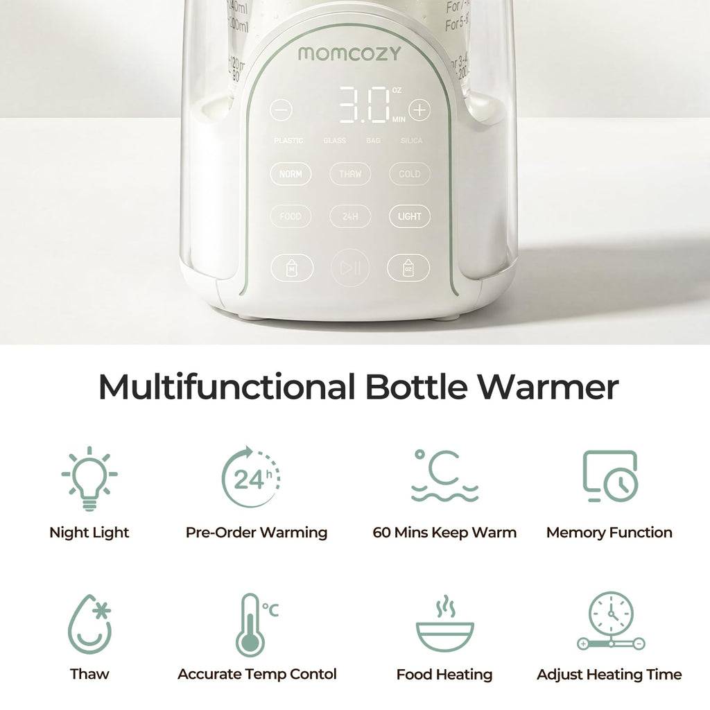 Bottle Warmer for Baby Breast Milk with Night Light