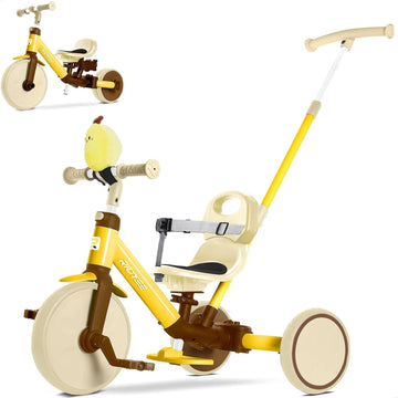 In-1 Toddler Tricycle Ages 1.5-5, Parent Steering Trike