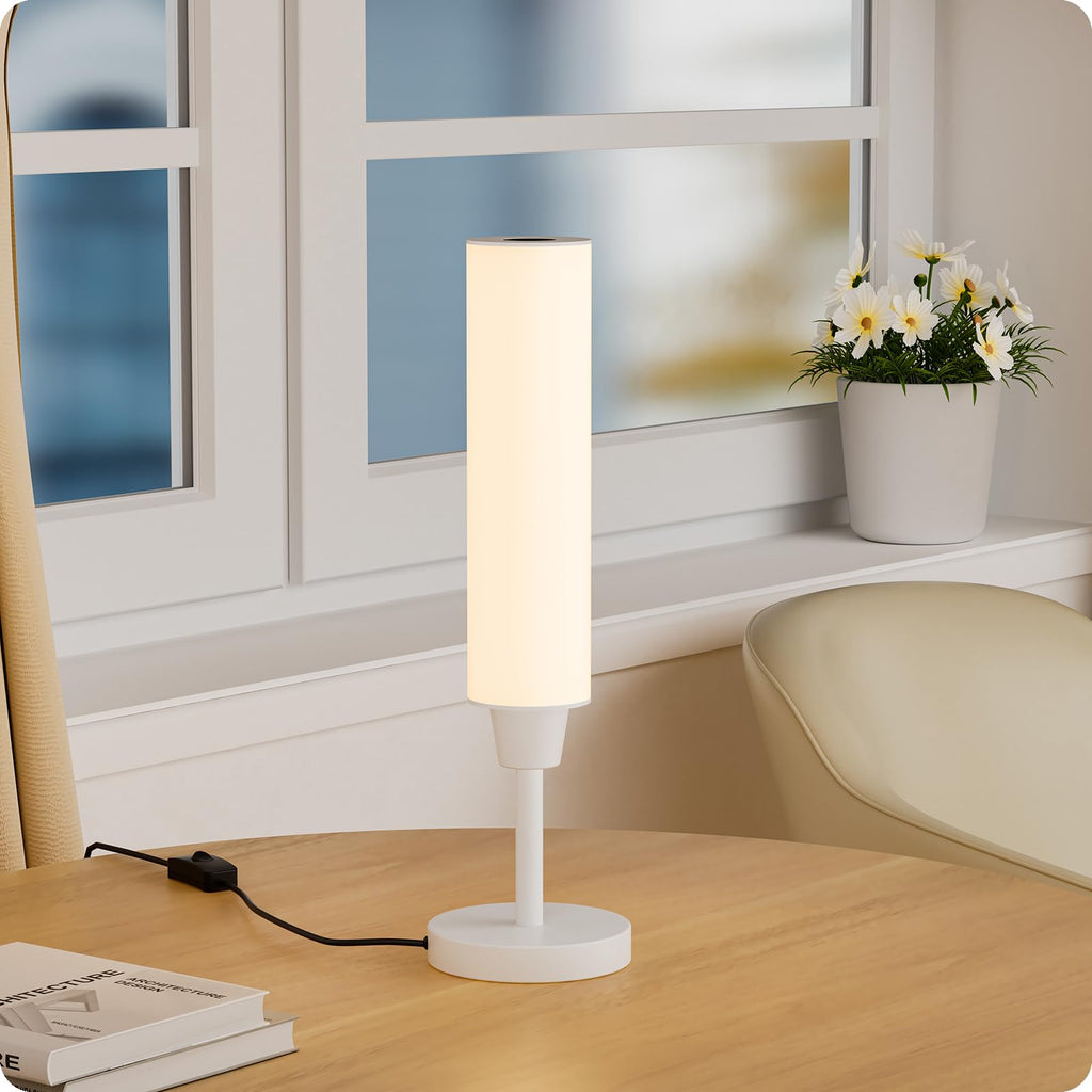Table Lamp with Remote, White