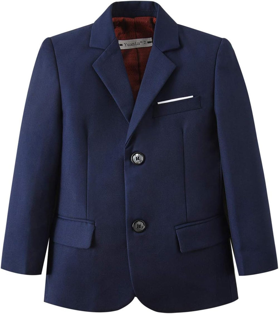 Boys Suit Jacket Formal Dress Jacket Slim Fit Sport Coat for Kids
