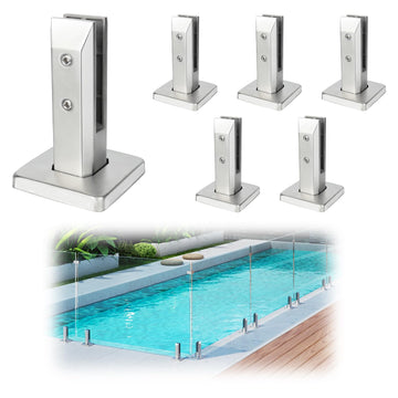 6 Pack T304 Stainless Steel Glass Railing Spigot Brushed