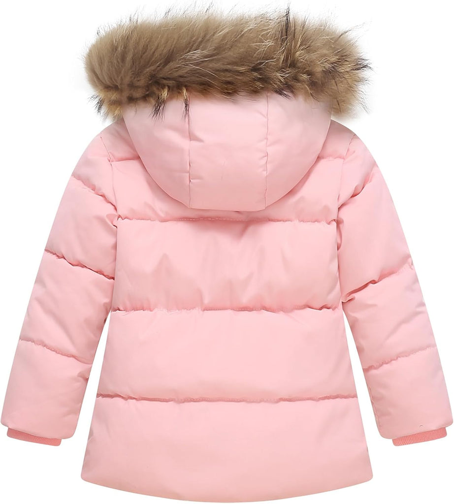Toddler Winter Coat Baby Jacket Snow Puffer Hoodie Fleece Clothes