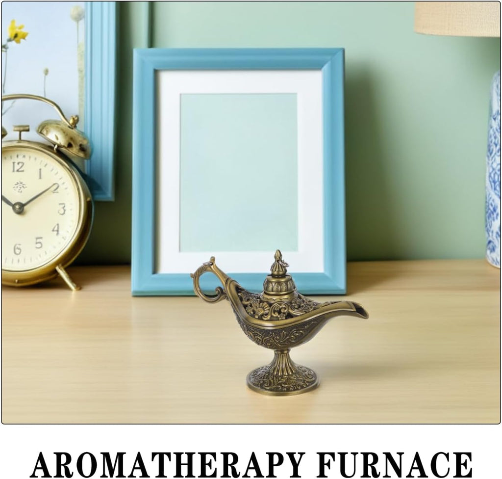 Incense Burner Metal Aroma Furnace Desktop Adornment Incense Stick Holder Decor Photography Prop Halloween Costume