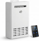 Propane Tankless Water Heater Outdoor, 5.2 GPM 130000 BTU On Demand Hot Water Heater with Remote Control