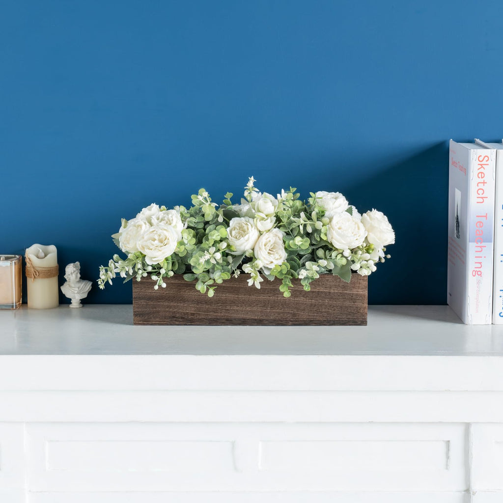 Artificial Flowers Farmhouse Centerpieces for Coffee Table Decor