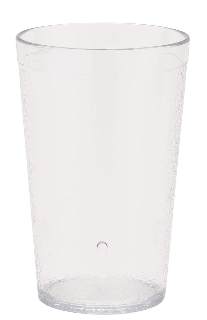 Unbreakable Stackable Restaurant Plastic Tumbler/Cup (Set of 12) 9.5 Ounce Clear | For Restaurants and Home