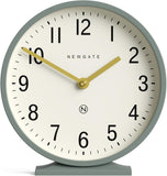 Q Mantel Clock | Modern Classic Round Mantel Clock | Asparagus Green | Contemporary Style for Mantel, Desk