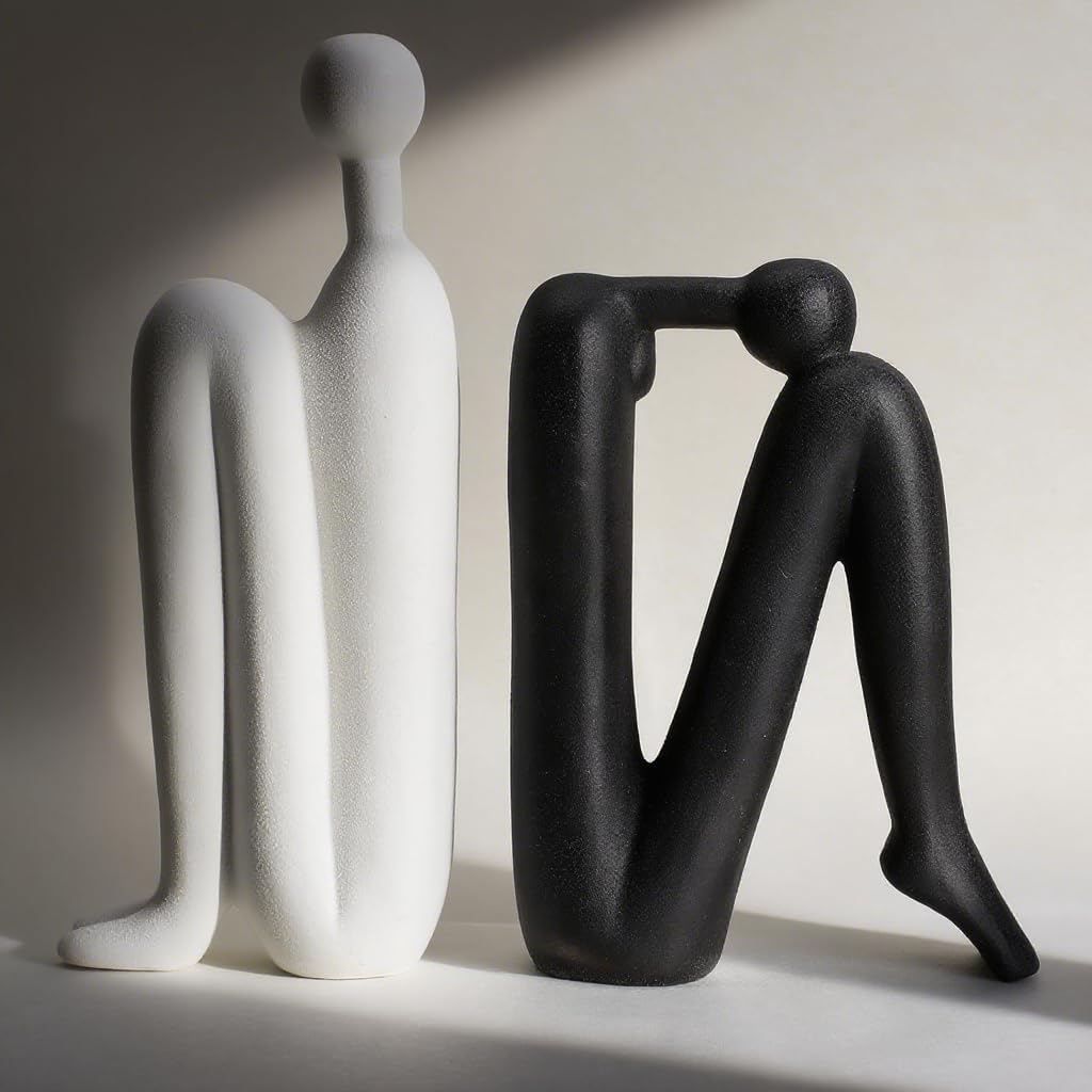 Ends Decorative for Shelves- Modern Bookends for Bookshelf Decor, Heavy Duty Book Holder and Book Stopper, Stylish