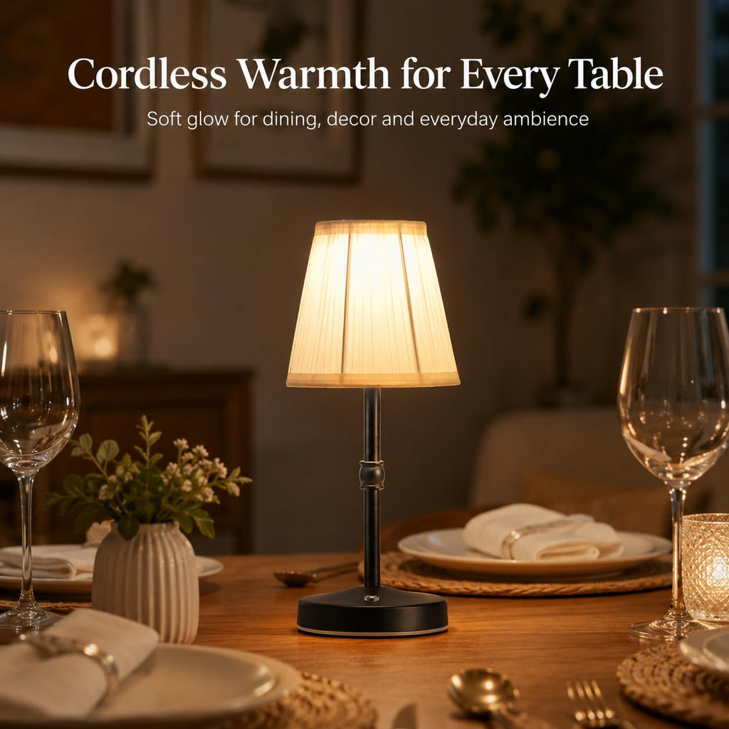 3000mah Battery Powered Lamp,Small Cordless Lamps Rechargeable,3 Color Temperature 5W LED Touch Lamp Battery