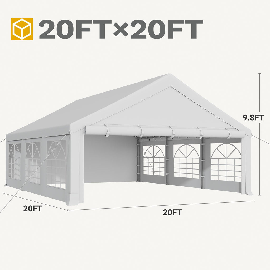 20x20 ft Outdoor Heavy Duty Party Tent Wedding Event Shelters
