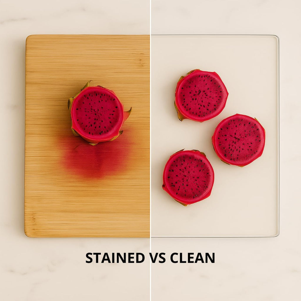 Acrylic Cutting Board with Counter Lip, Clear Cutting Boards for Countertop Protector, Non-Slip Dough Mat Counter